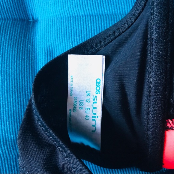 ASOS Neon Sporty Mesh Insert Zip Front Bikini Top - Picture 5 of 8